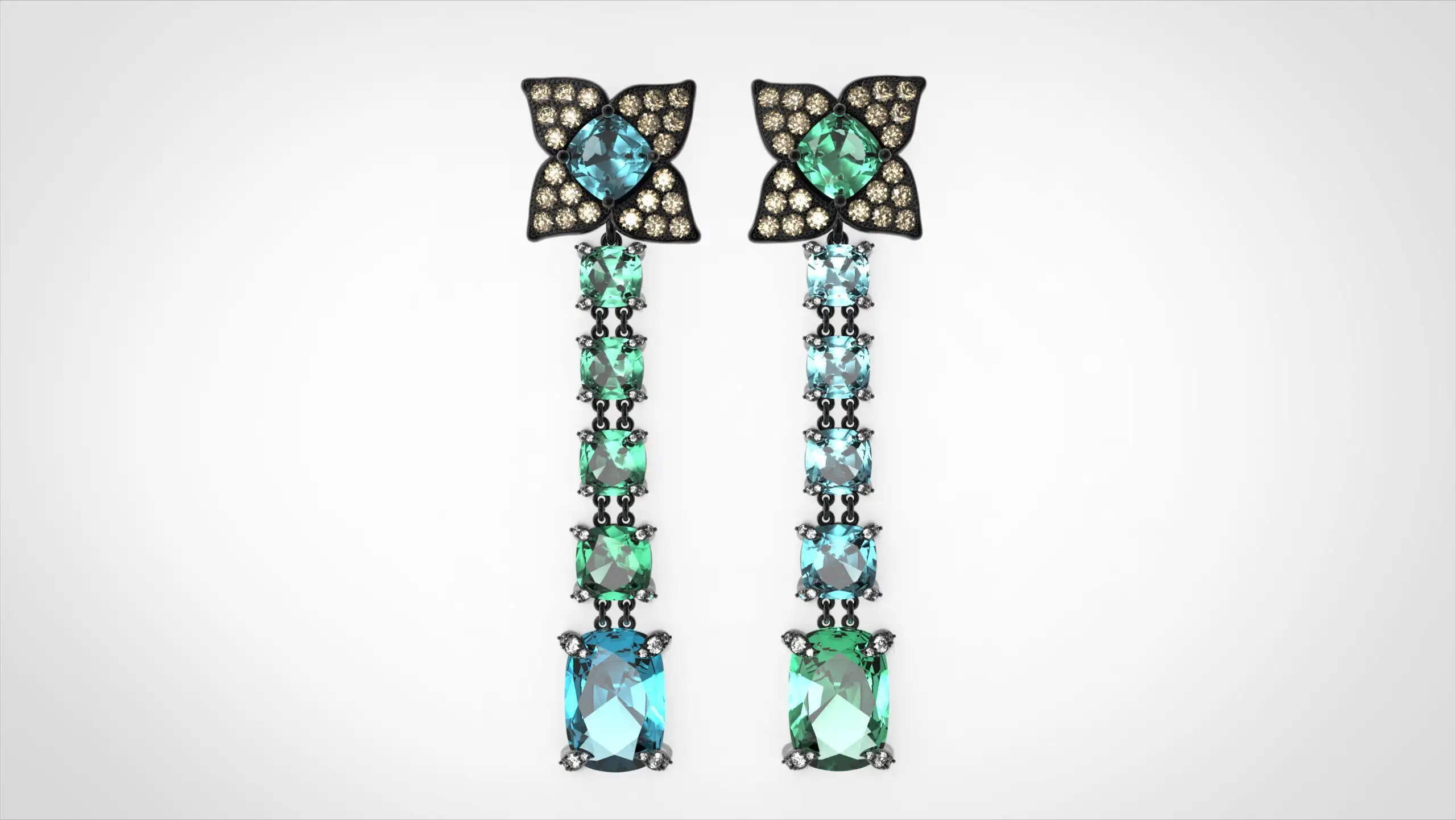 Tourmalines, Aquamarines & Diamonds